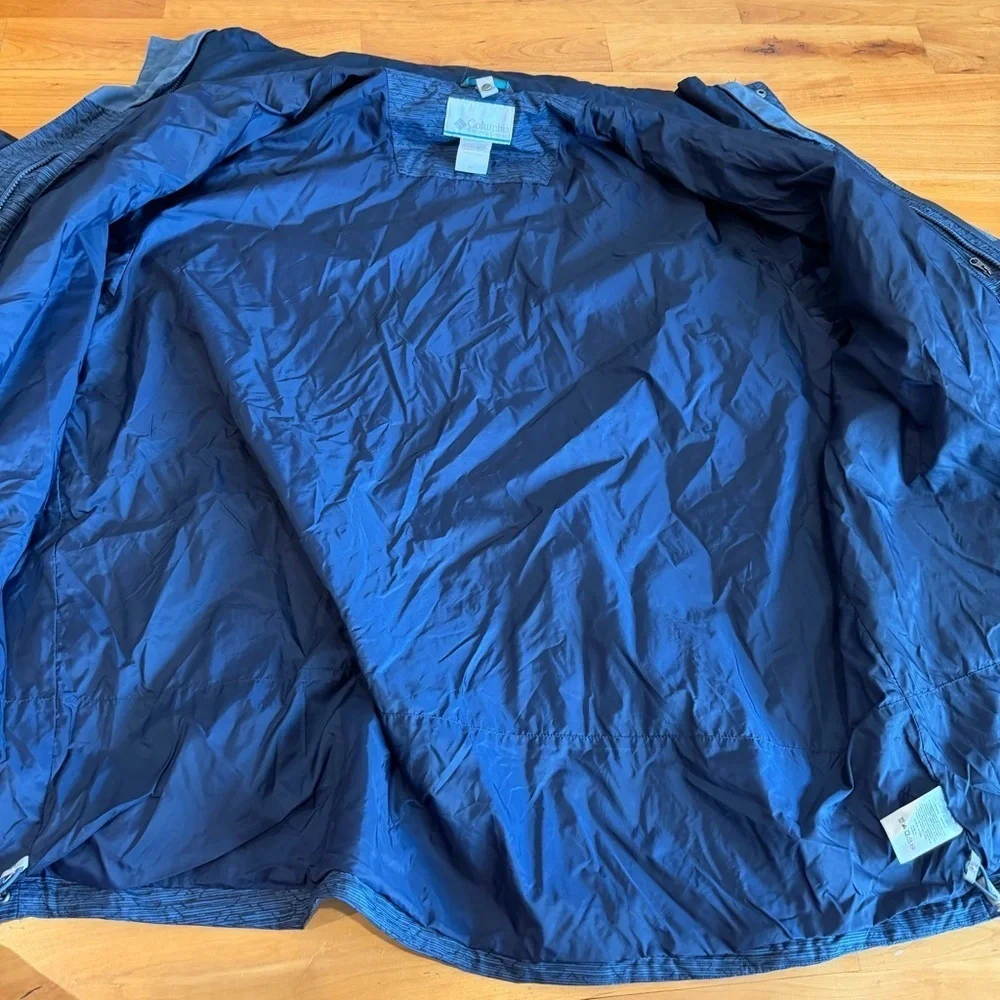 Columbia Men's Navy Blue Jacket insulated 3X TALL like new Raincoat snow